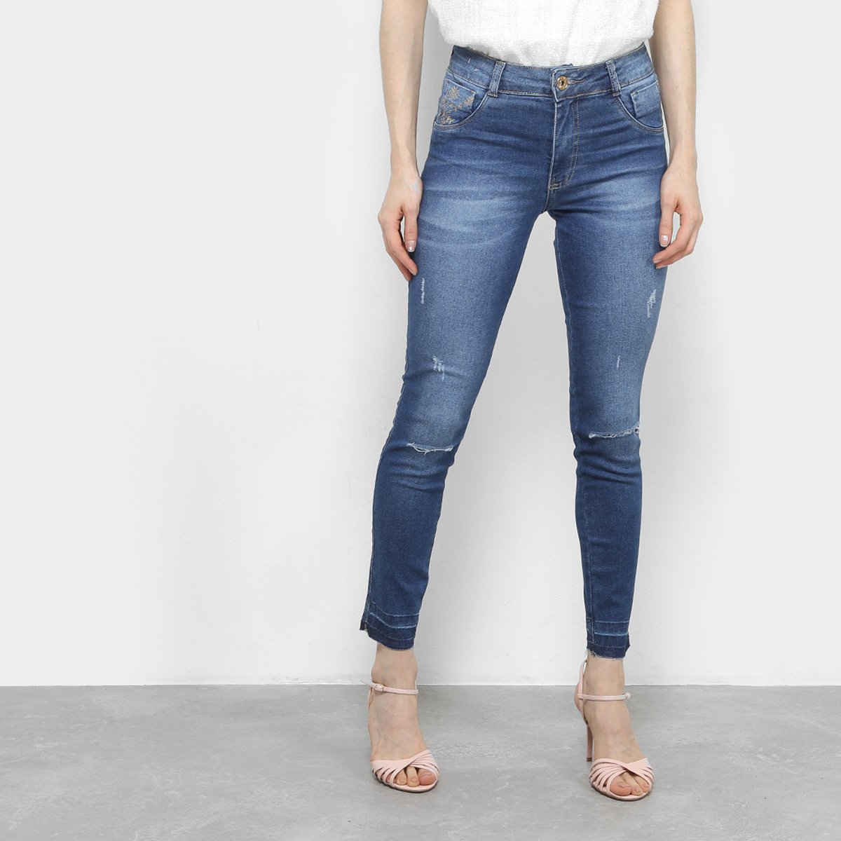 calça feminina biotipo cintura alta