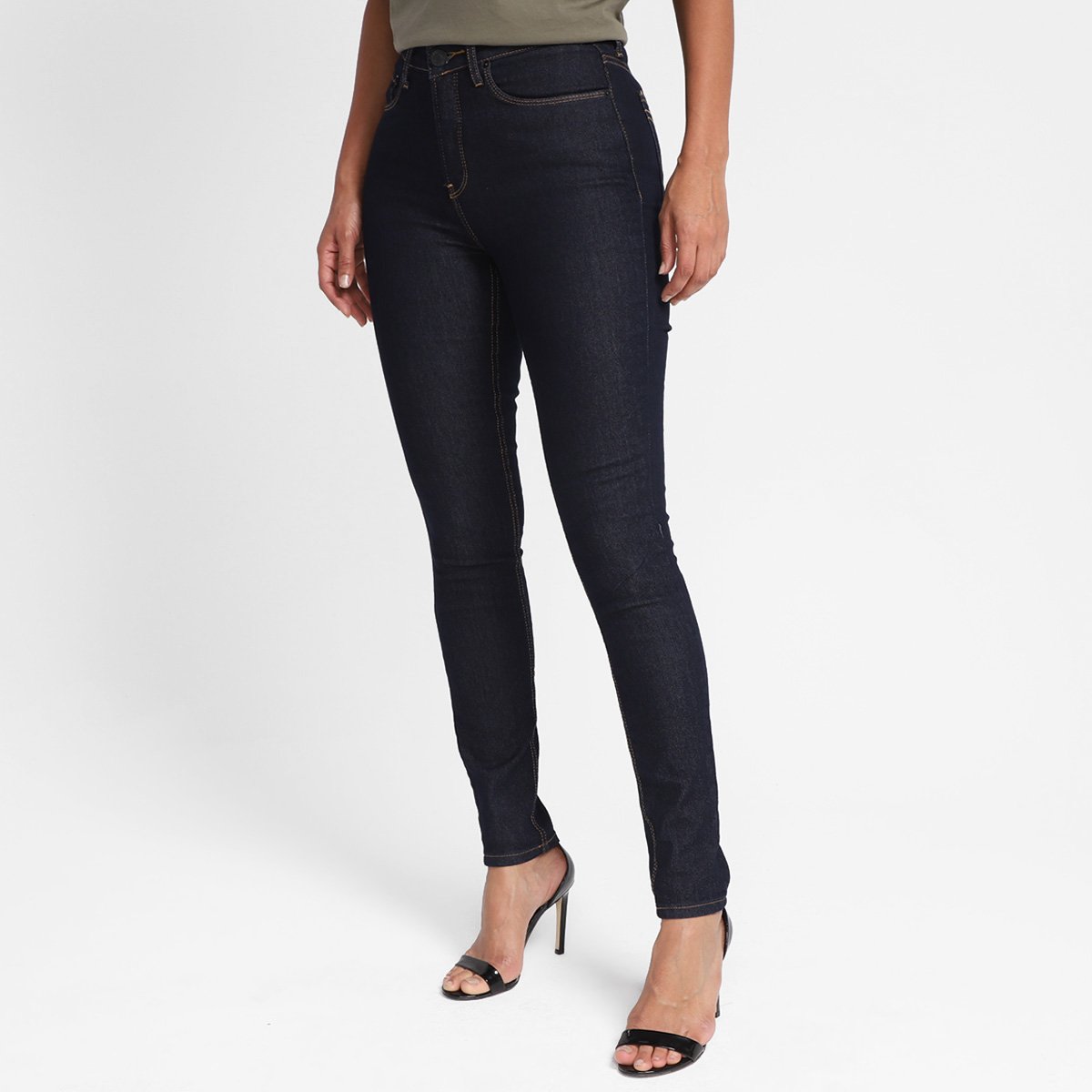 Calça Jeans Skinny Calvin Klein Lisa Cintura Alta Feminina Menor preço em Calça Jeans Skinny Calvin Klein Lisa Cintura Alta Feminina