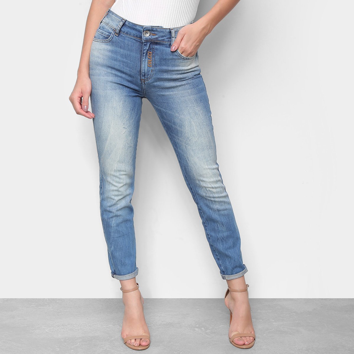 Calça Jeans Skinny Colcci Bia Feminina - Azul Menor preço em Calça Jeans Skinny Colcci Bia Feminina - Azul