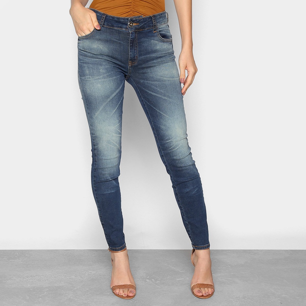 Calça Jeans Skinny Colcci Fátima Estonada Feminina - Azul é ruim? Calça Jeans Skinny Colcci Fátima Estonada Feminina - Azul é boa?