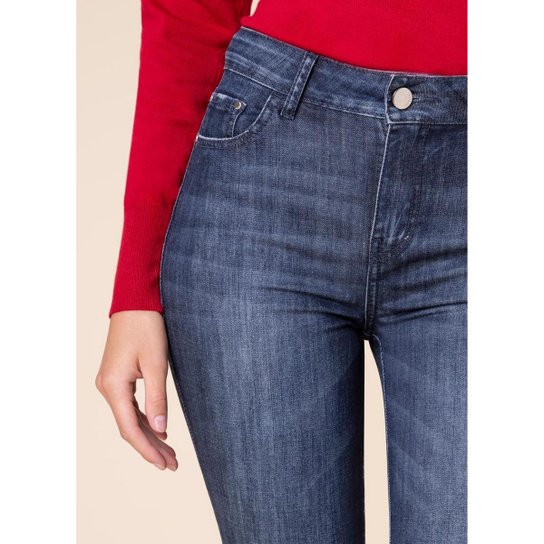 Calça Jeans Skinny Deep Blue B-219 lav.escuro c/ tank 42