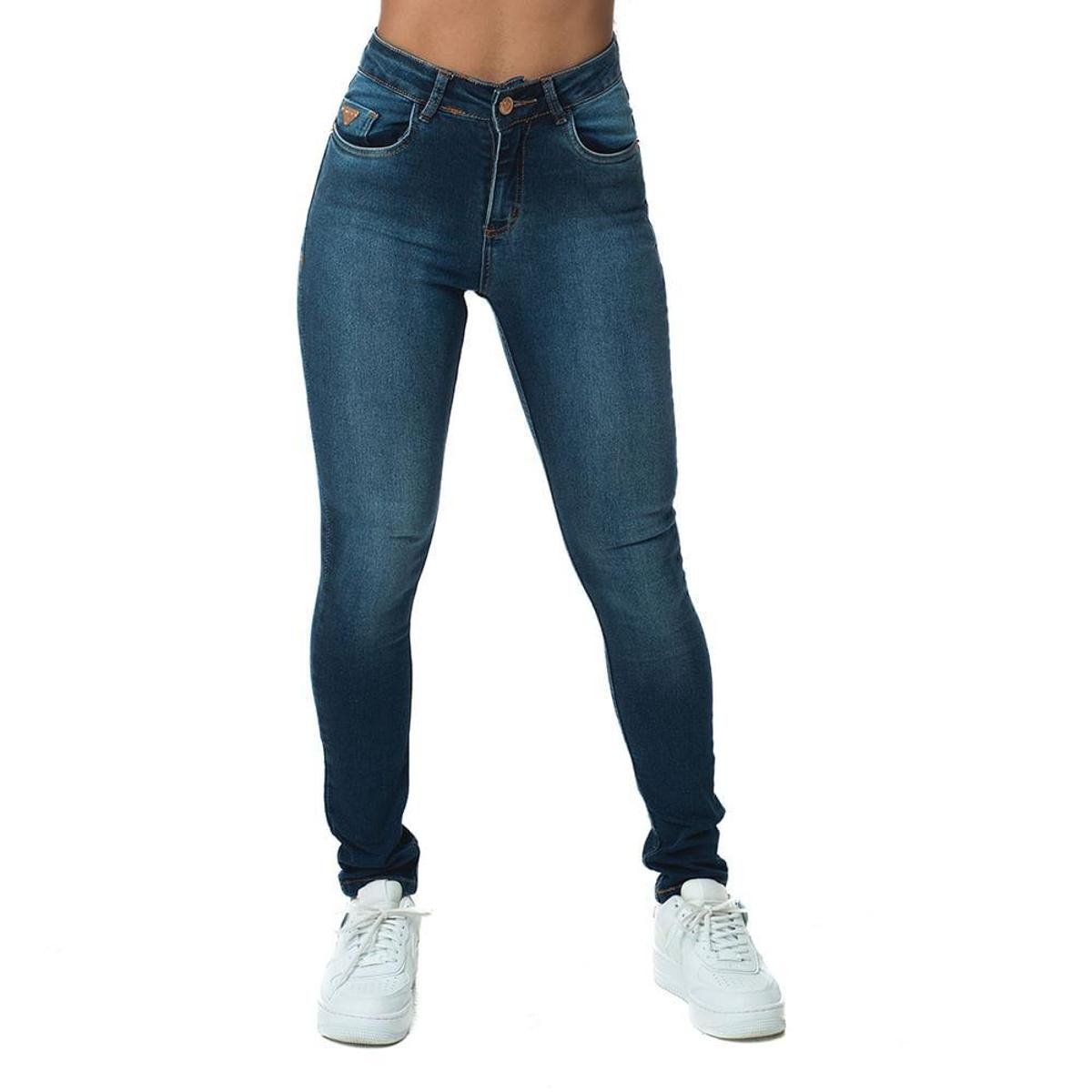 Looks Wholesale Calça Skinny Leather Look Dgn Jeans Atacado