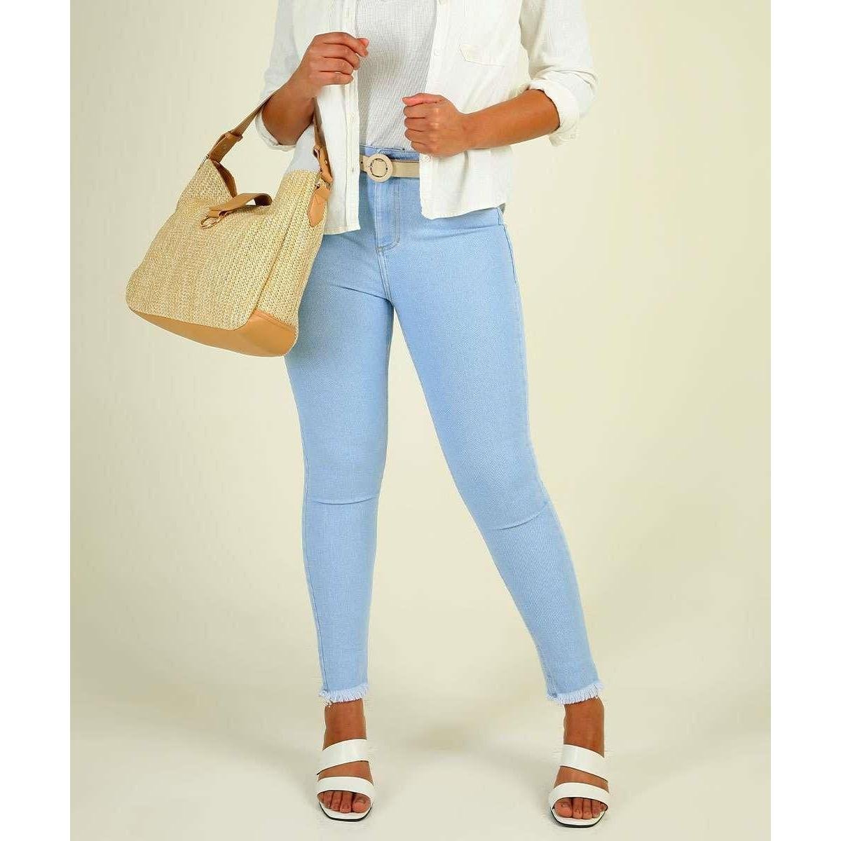 Calça Jeans Skinny Feminina Barra Desfiada Marisa - 10048269346 - Azul é ruim? Calça Jeans Skinny Feminina Barra Desfiada Marisa - 10048269346 - Azul é boa?