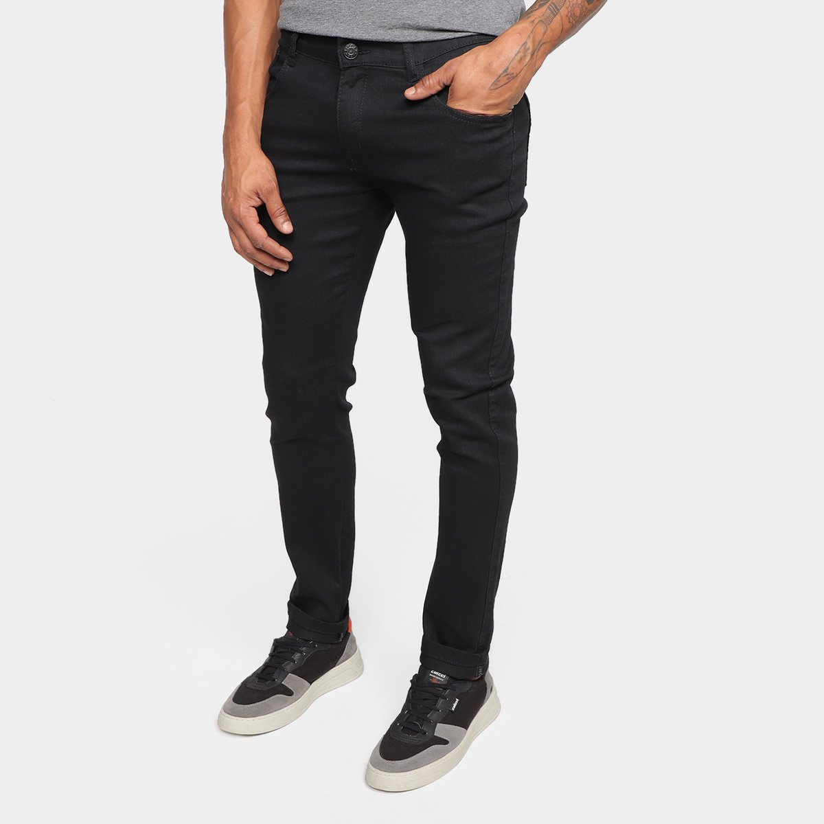 Calça Jeans Skinny Grifle Casual Masculina - Preto é ruim? Calça Jeans Skinny Grifle Casual Masculina - Preto é boa?