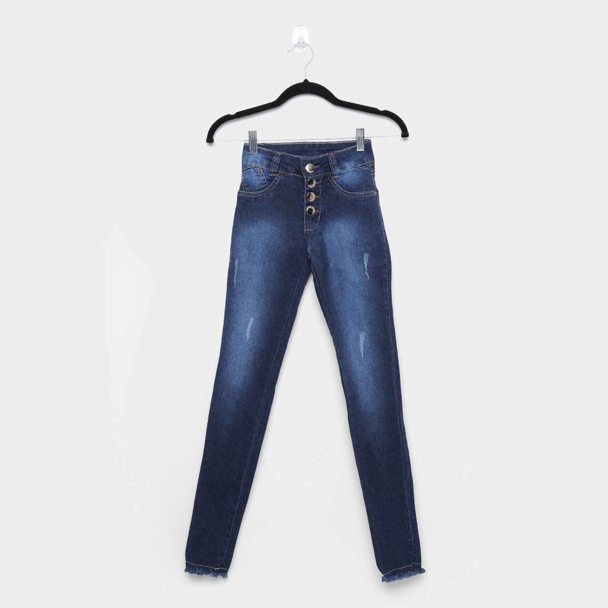 calça jeans cintura alta feminina juvenil