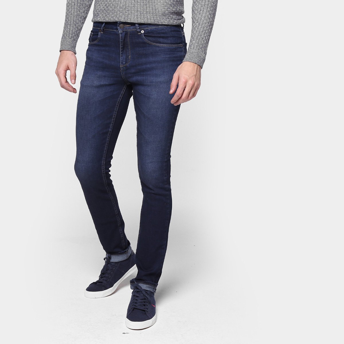 Calça Jeans Skinny Lacoste Masculina - Azul Claro Menor preço em Calça Jeans Skinny Lacoste Masculina - Azul Claro