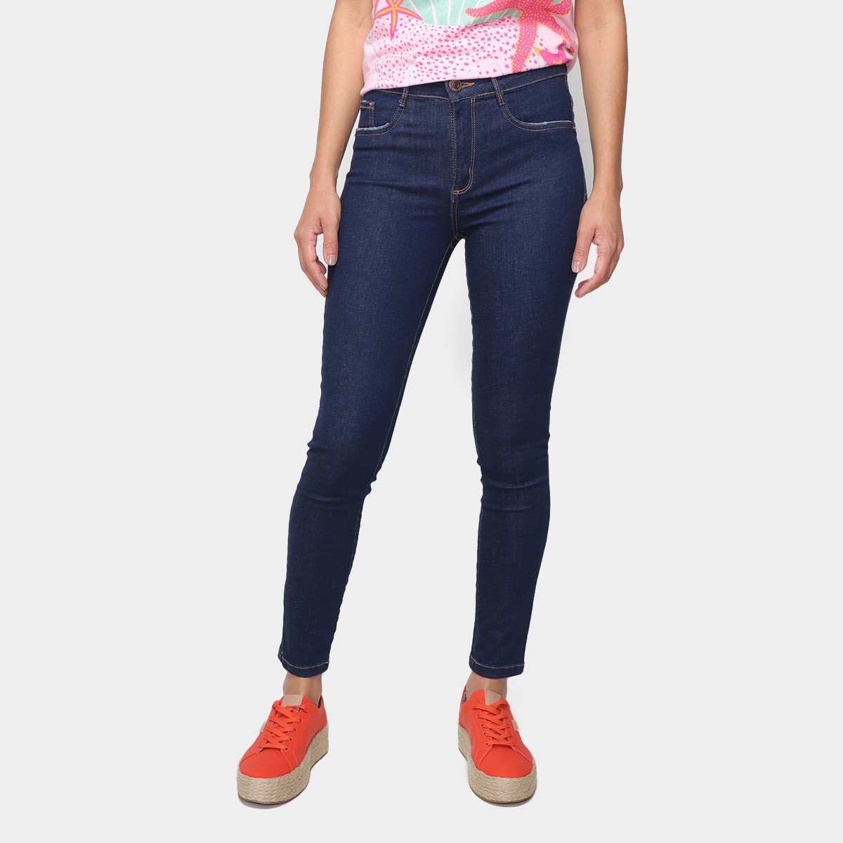 Calça Jeans Skinny My Favorite Thing s Second Ankle High Feminina - Azul Menor preço em Calça Jeans Skinny My Favorite Thing s Second Ankle High Feminina - Azul