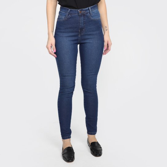 Calça Jeans Skinny Polo Wear Cintura Alta Lisa Feminina - Jeans