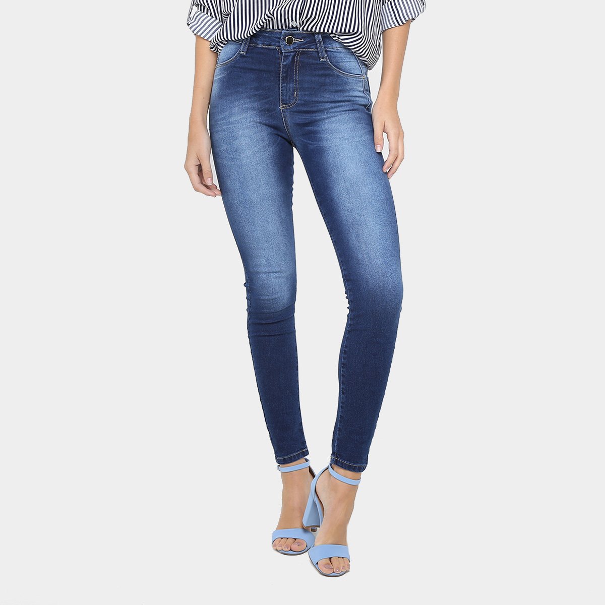 calças jeans sawary cintura alta