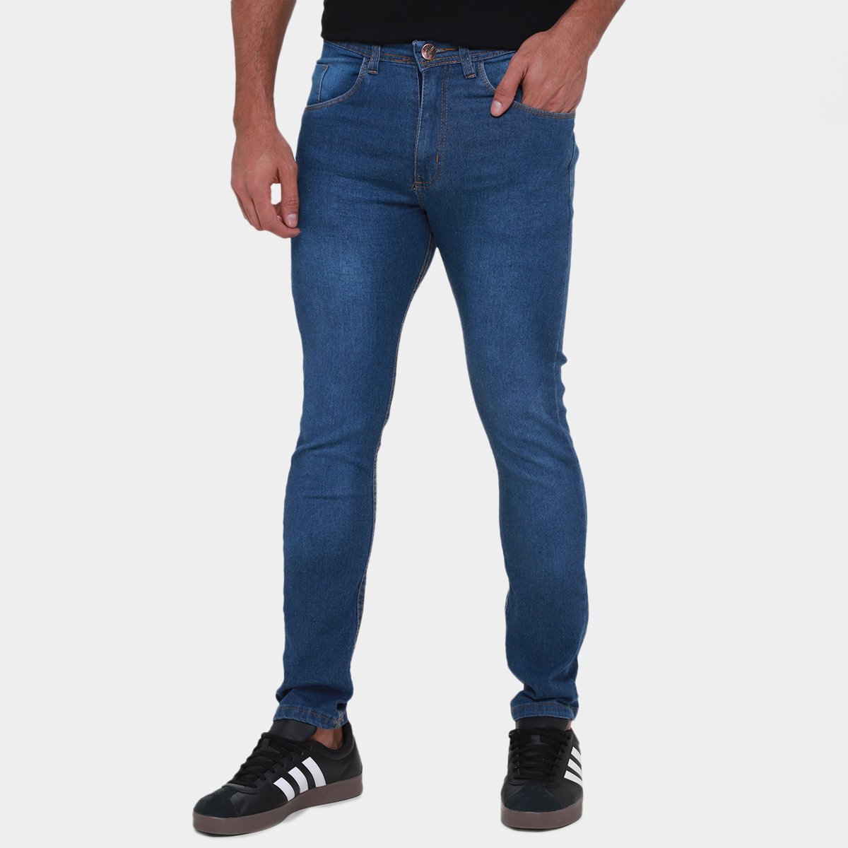 Calça Jeans Skinny Terminal Masculina - Azul Menor preço em Calça Jeans Skinny Terminal Masculina - Azul