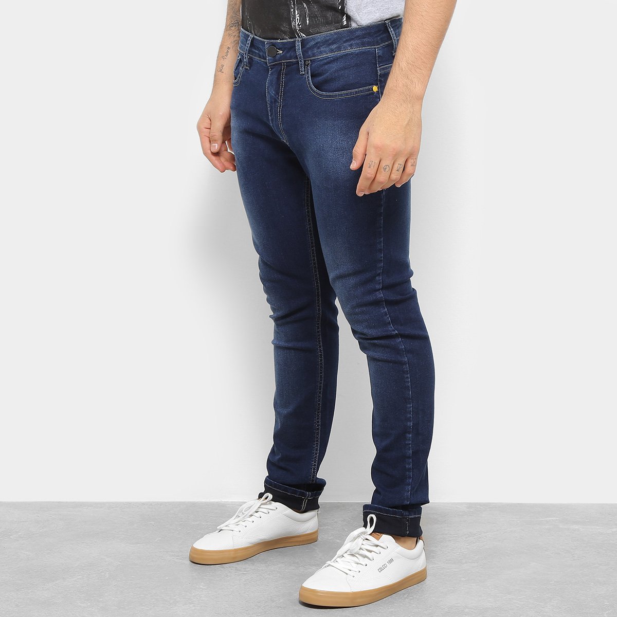 Calça Jeans Skinny Zoomp New Rock Joseph Masculina - Jeans Menor preço em Calça Jeans Skinny Zoomp New Rock Joseph Masculina - Jeans