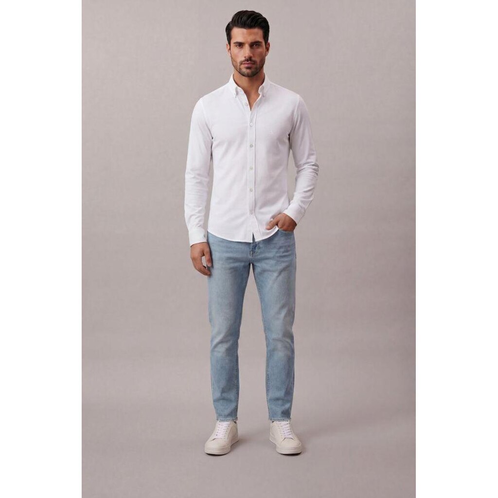 Calça Jeans Slim 5 Pockets - Azul Claro