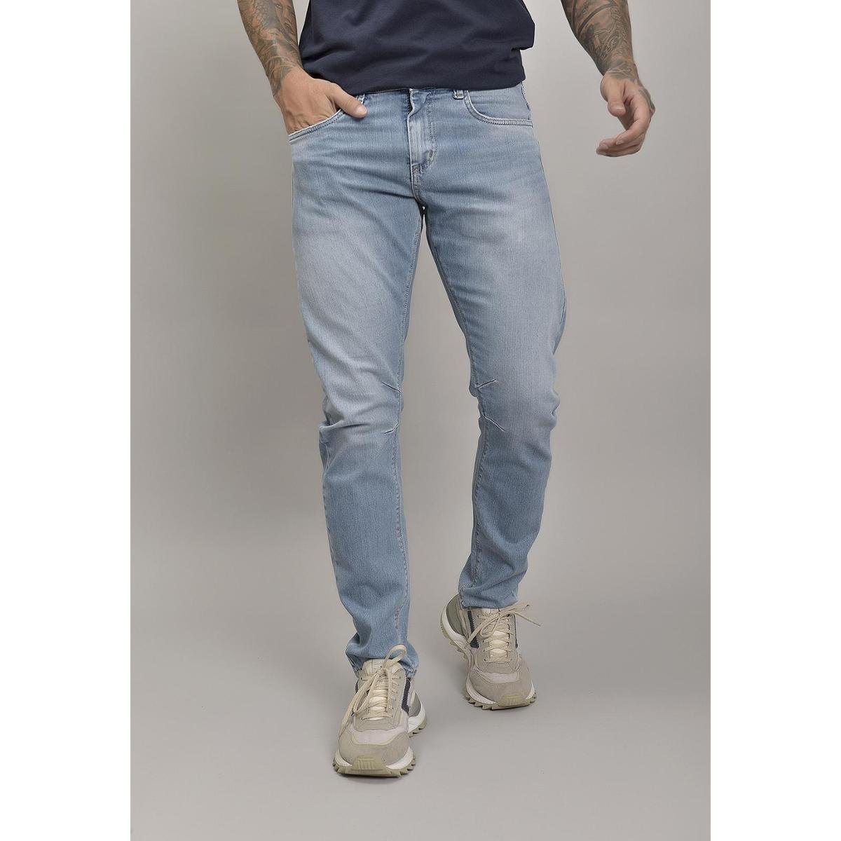 Jeans Masculina Homem Calça Dobrada Moda Masculina Calça Dobrada