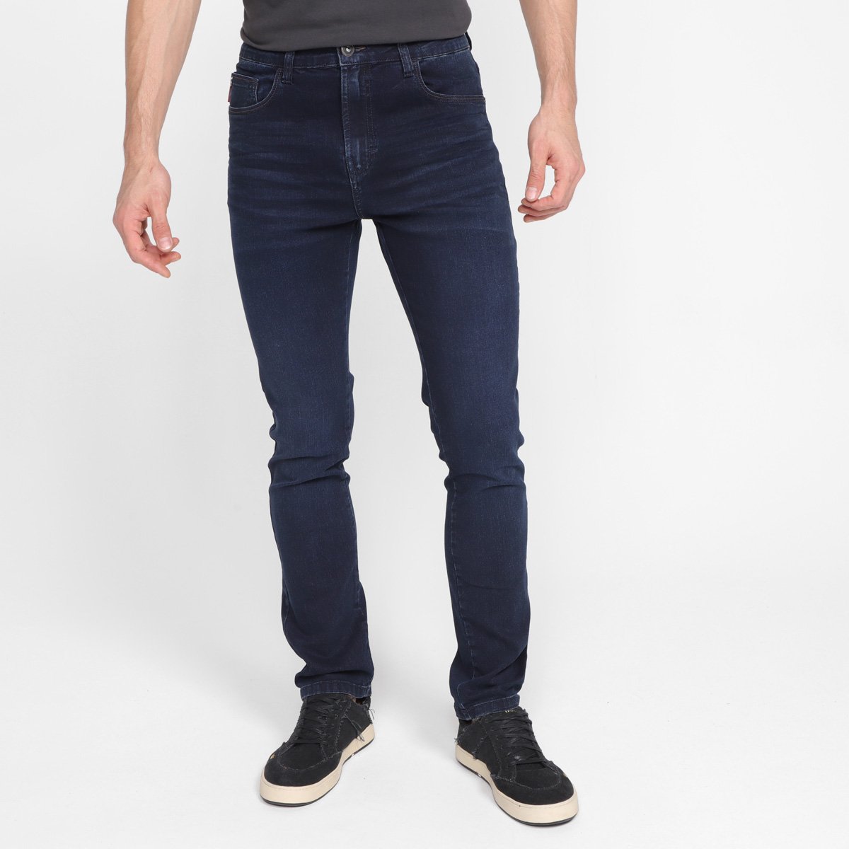 Calça Jeans Slim Ellus Masculina - Azul Escuro Menor preço em Calça Jeans Slim Ellus Masculina - Azul Escuro