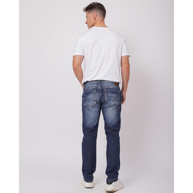 CALÇA JEANS SLIM FIT MASCULINA COM ELASTANO DETALHE BOLSO 23829