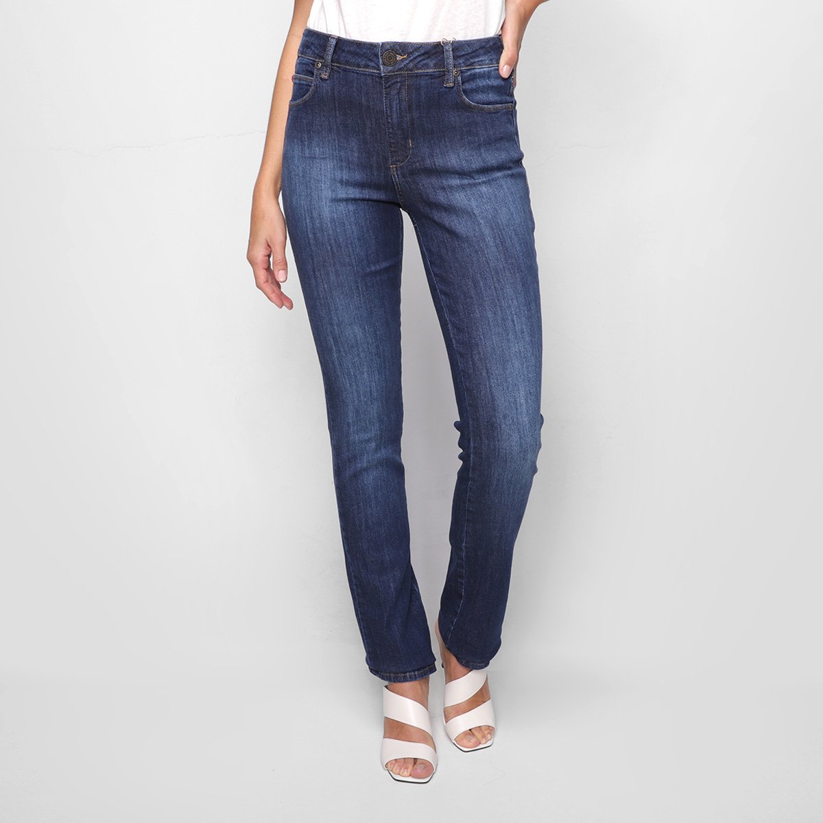 Calça Jeans Slim Forum Estonada Marisa Feminina - Jeans Menor preço em Calça Jeans Slim Forum Estonada Marisa Feminina - Jeans