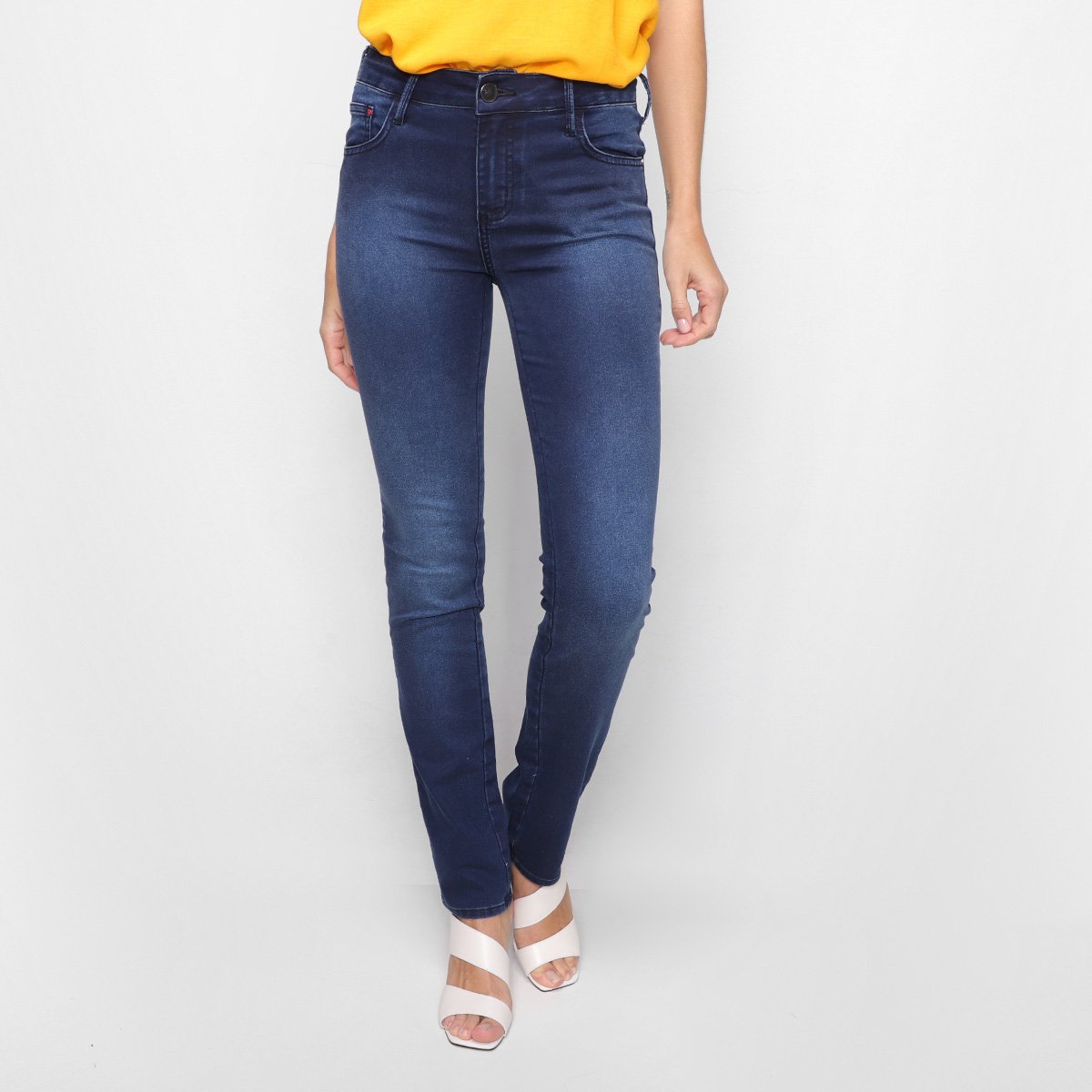 Calça Jeans Slim Forum Estonada Verônica Feminina - Jeans Menor preço em Calça Jeans Slim Forum Estonada Verônica Feminina - Jeans