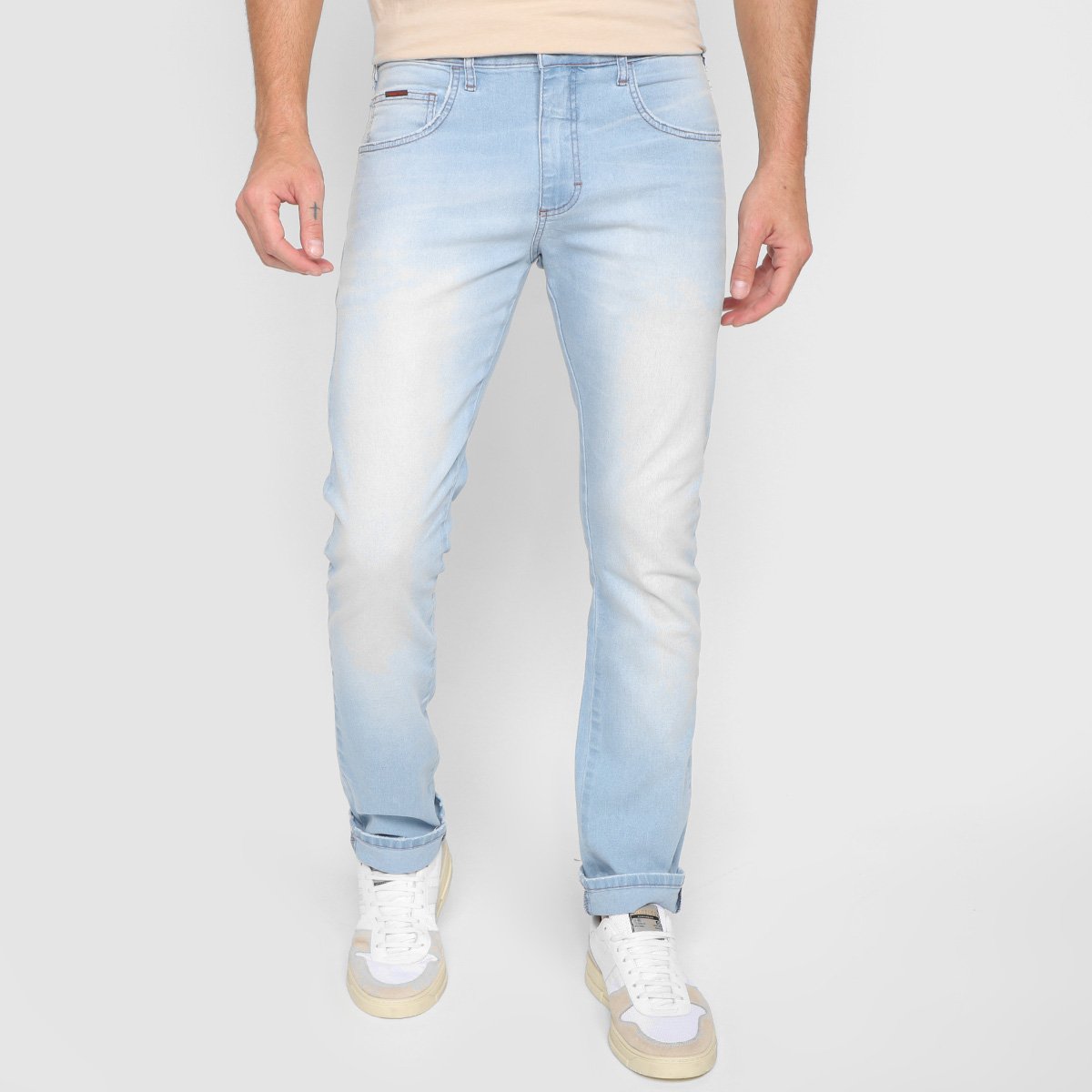 Calça Jeans Slim Forum Paul Slim Masculina - Marinho Menor preço em Calça Jeans Slim Forum Paul Slim Masculina - Marinho