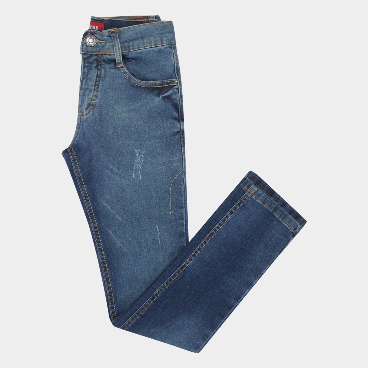 Calça Jeans Slim Juvenil Fatal Conf Masculina - Verde Menor preço em Calça Jeans Slim Juvenil Fatal Conf Masculina - Verde