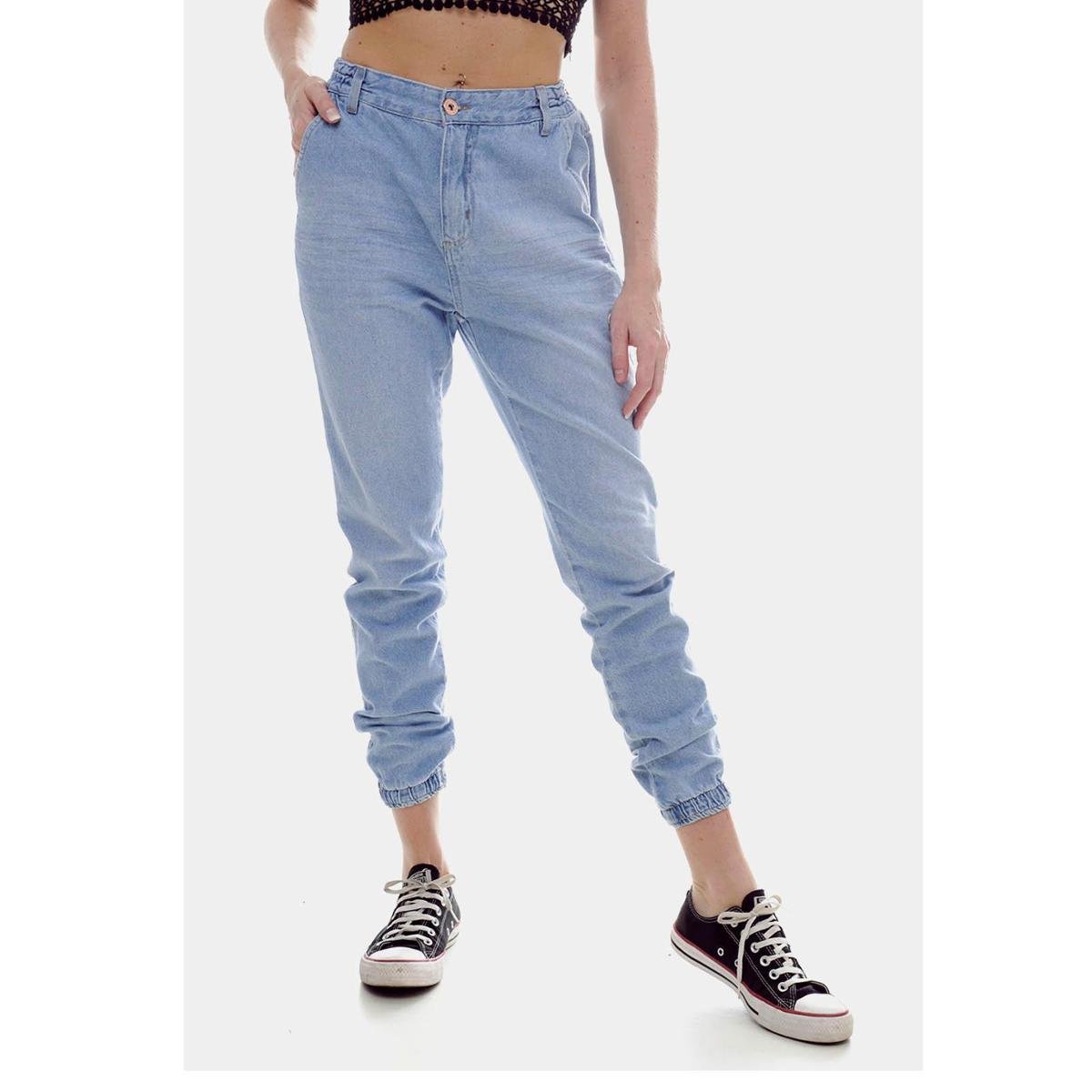 Calça Jeans Sob Mom Jogger Clara com Elastano Feminino - Azul é ruim? Calça Jeans Sob Mom Jogger Clara com Elastano Feminino - Azul é boa?