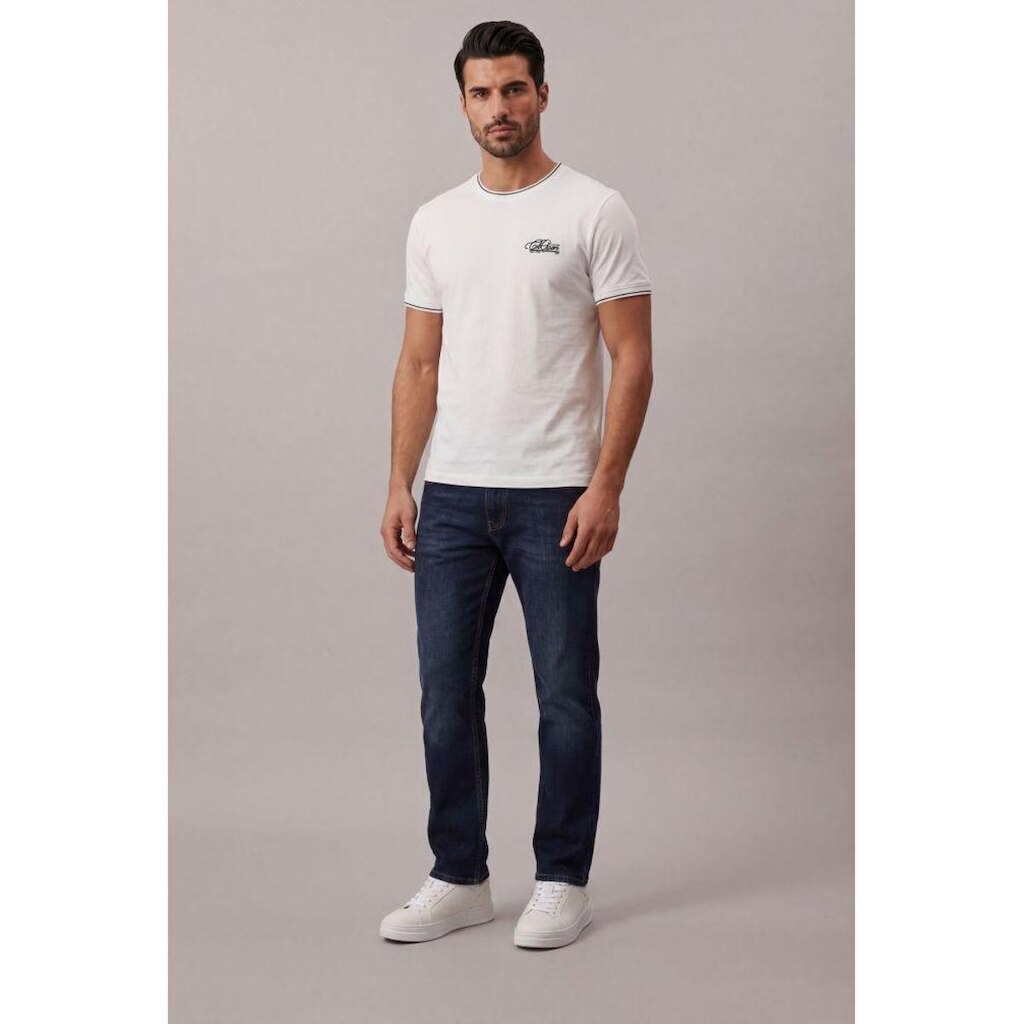 Calça Jeans Straight 5 Pockets - Marinho