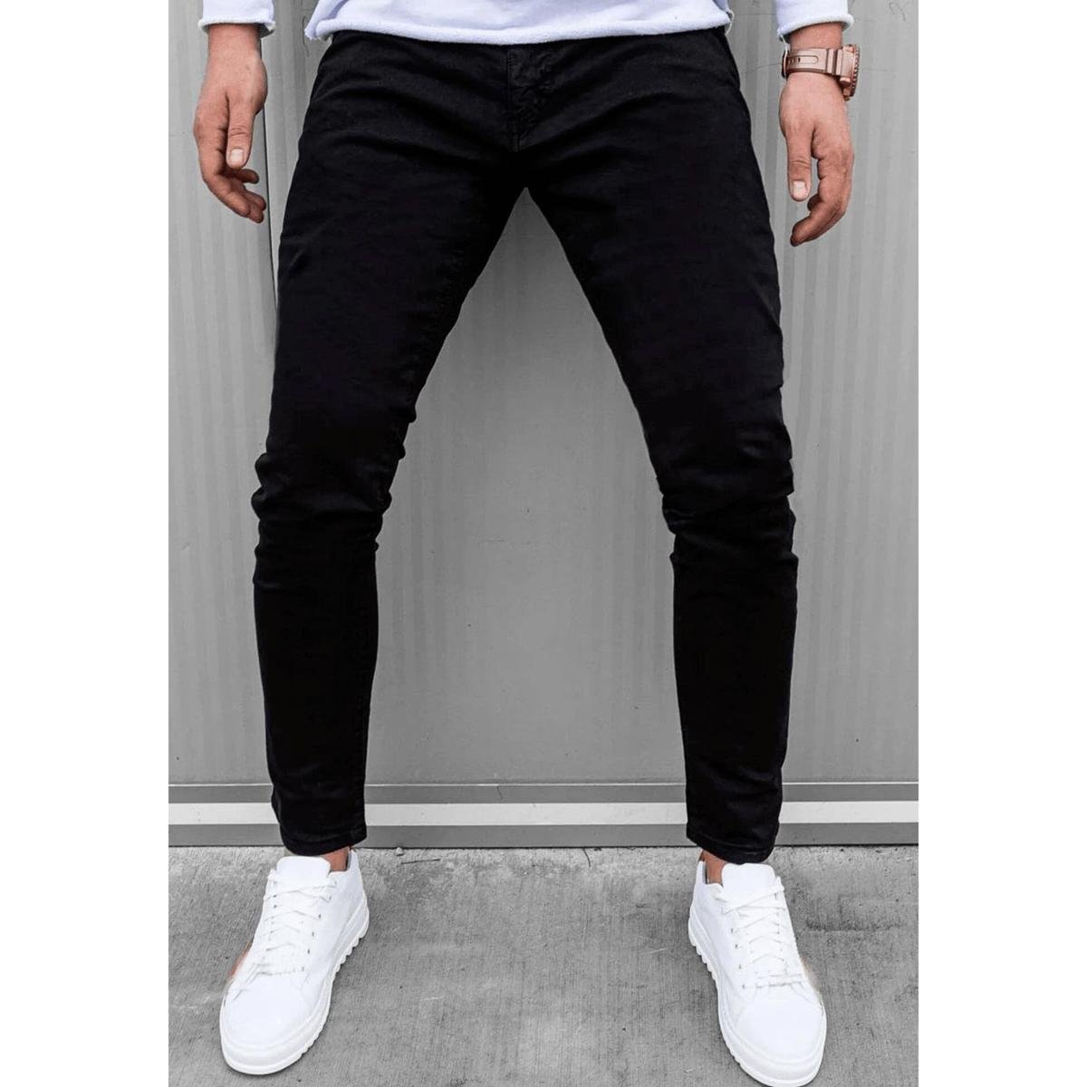 Calça Jeans Super Mega Skinny Onix Premium Masculino - Preto Menor preço em Calça Jeans Super Mega Skinny Onix Premium Masculino - Preto