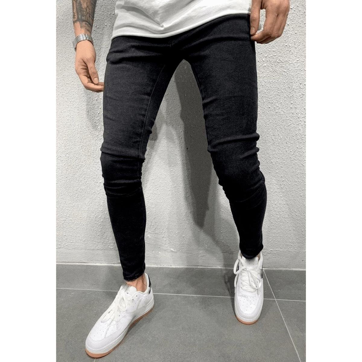 Calça Jeans Super Skinny Onix I Fiuza Fashion Masculino - Preto Menor preço em Calça Jeans Super Skinny Onix I Fiuza Fashion Masculino - Preto