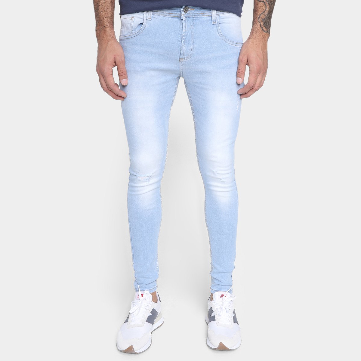 Calça Jeans Super Skinny Sawary Masculina Menor preço em Calça Jeans Super Skinny Sawary Masculina