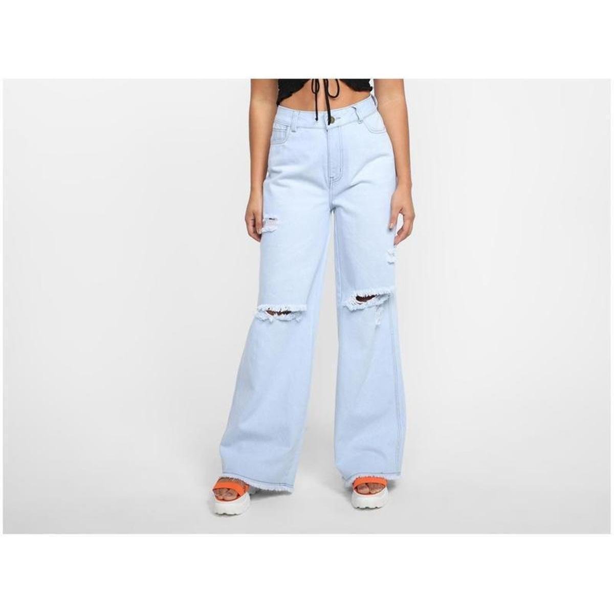 Calça Jeans Puídos Skinny Feminina Barra Desfiada Biotipo | Marisa