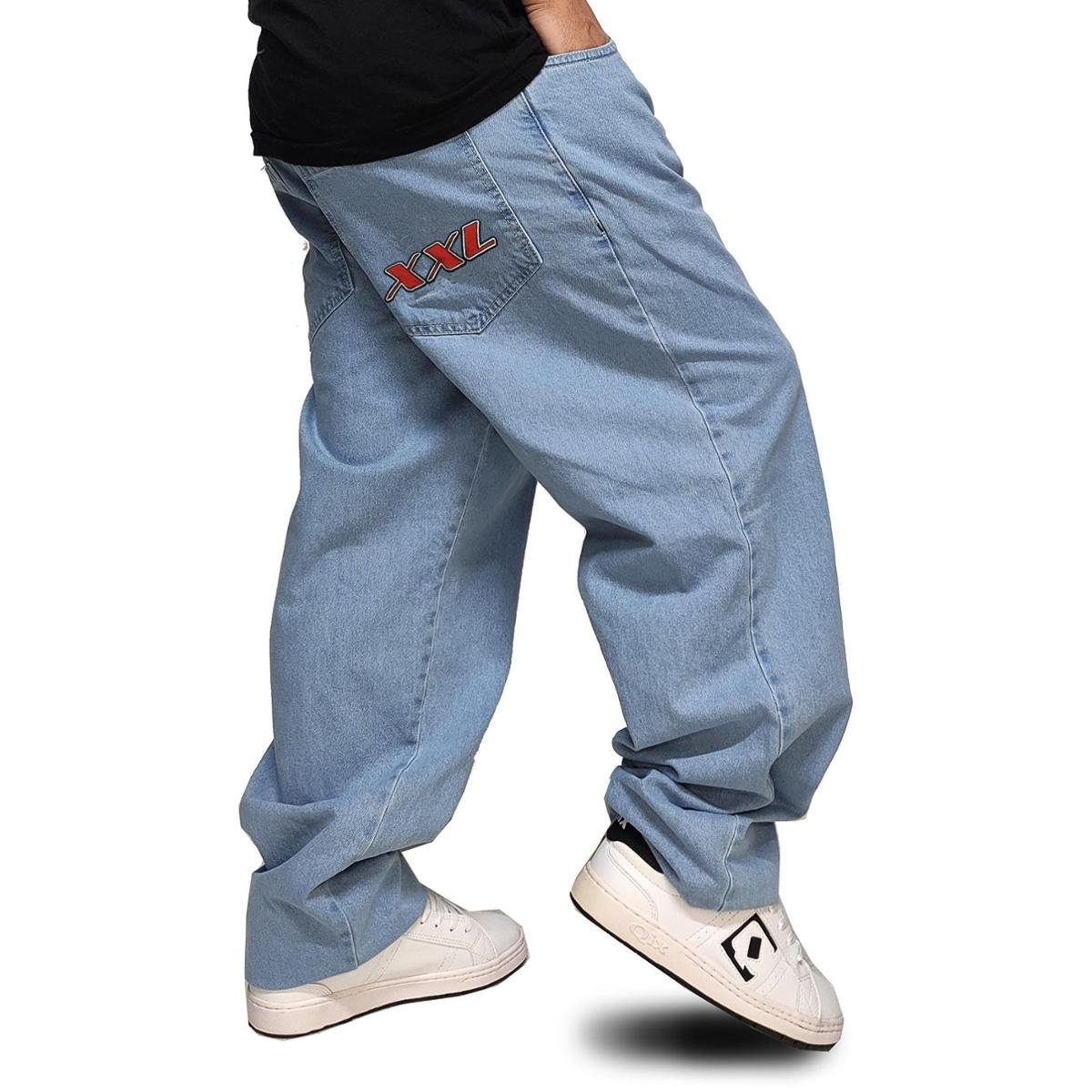 Calça Jeans XXL Plus Size Hip Hop Claro XXL-039 | Zattini