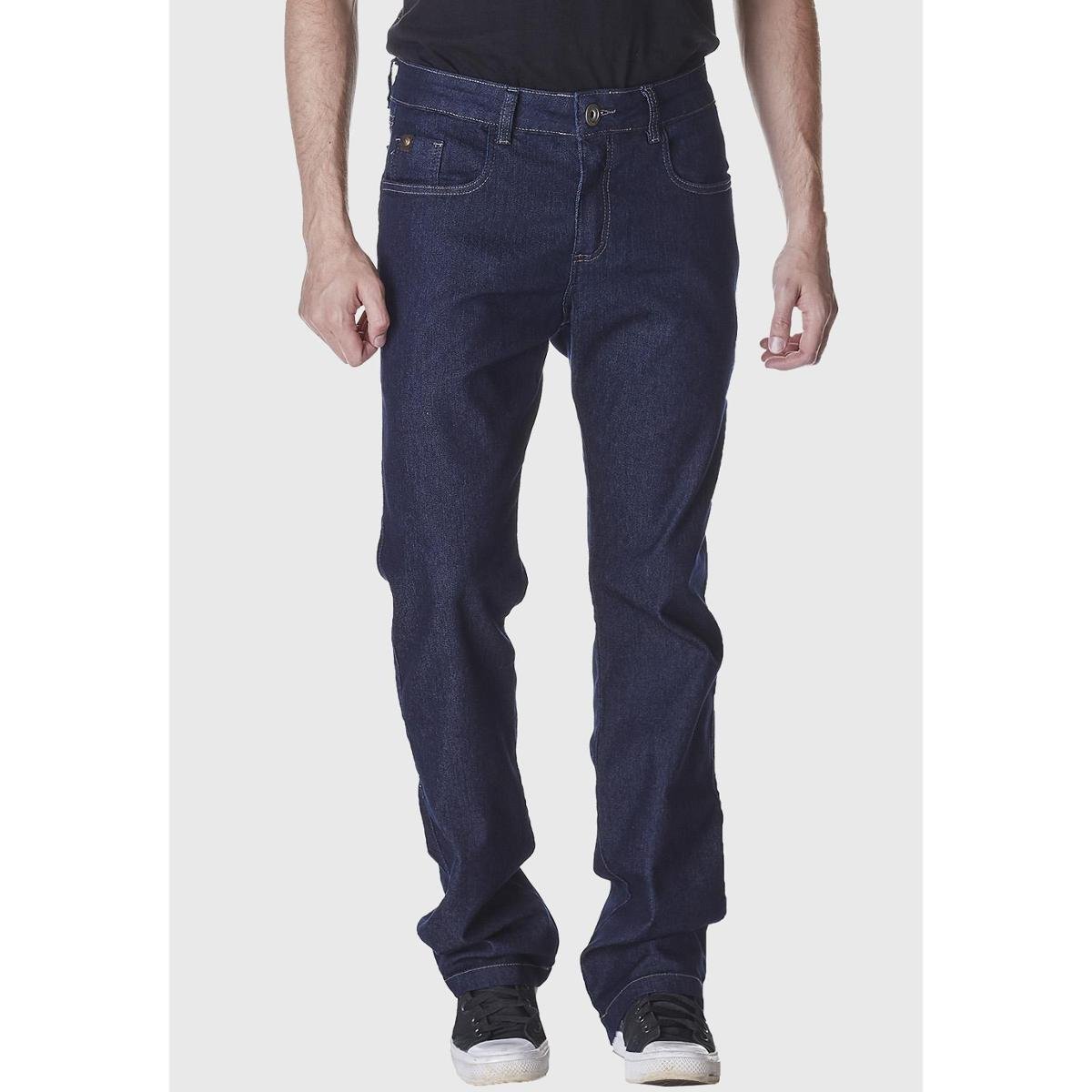Calça Jeans Zuren Reta Tradicional Azul Escuro - Azul Escuro Menor preço em Calça Jeans Zuren Reta Tradicional Azul Escuro - Azul Escuro