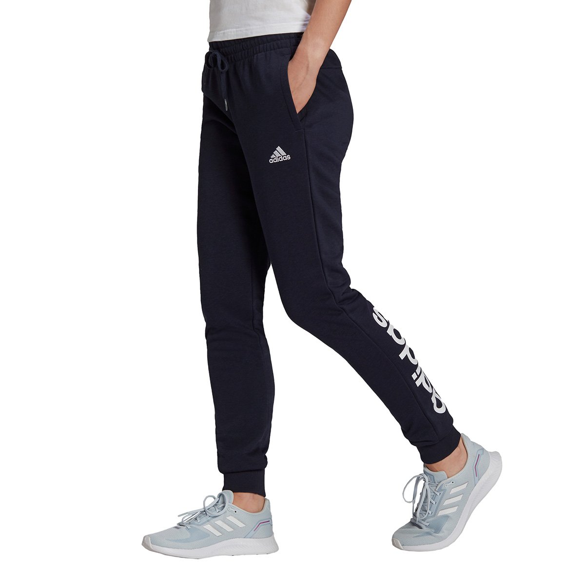 Calça Jogger Adidas Logo Linear Feminina Menor preço em Calça Jogger Adidas Logo Linear Feminina