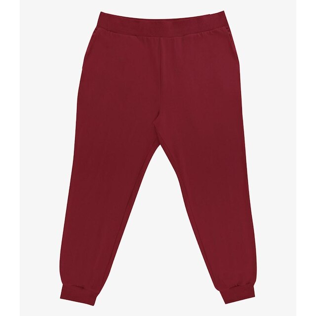 Calça Jogger Feminina Plus Size Secret Glam Vermelho