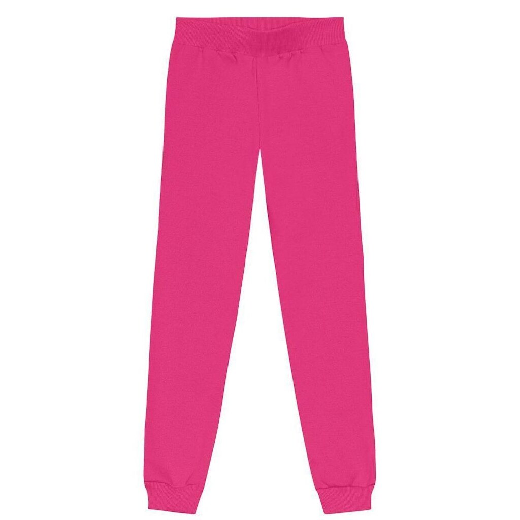 Calça jogger infantil menina em moletom Brandili