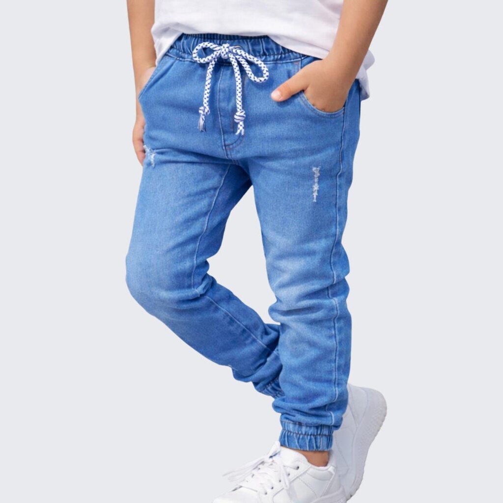 Calça Jogger infantil Menino Com Punho