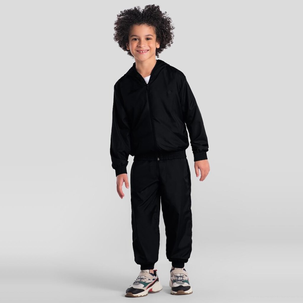 Calça jogger infantil menino em microfibra Brandili