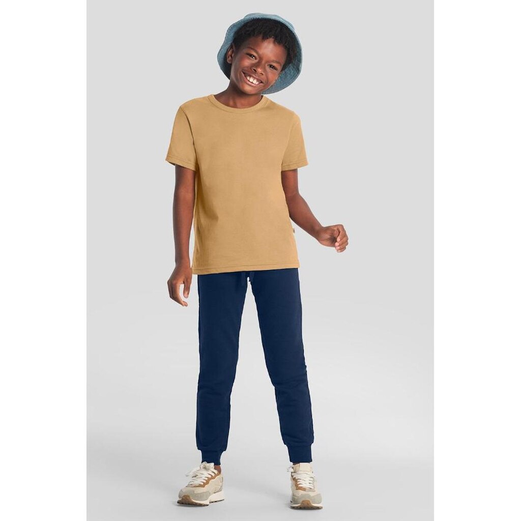 Calça jogger infantil menino em moletinho Brandili-Azul