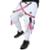 Calça Jogger Masculina BRANCA Trend Suspenders Tracks VERMELHA - Branco