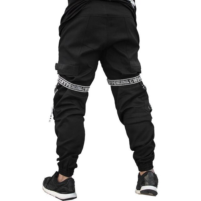 Calça Jogger Masculina PRETA New Combat Tracks BRANCA