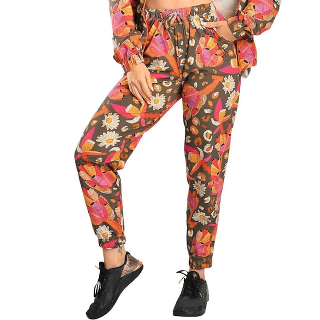 Calça jogger microfibra estampada Arthafit