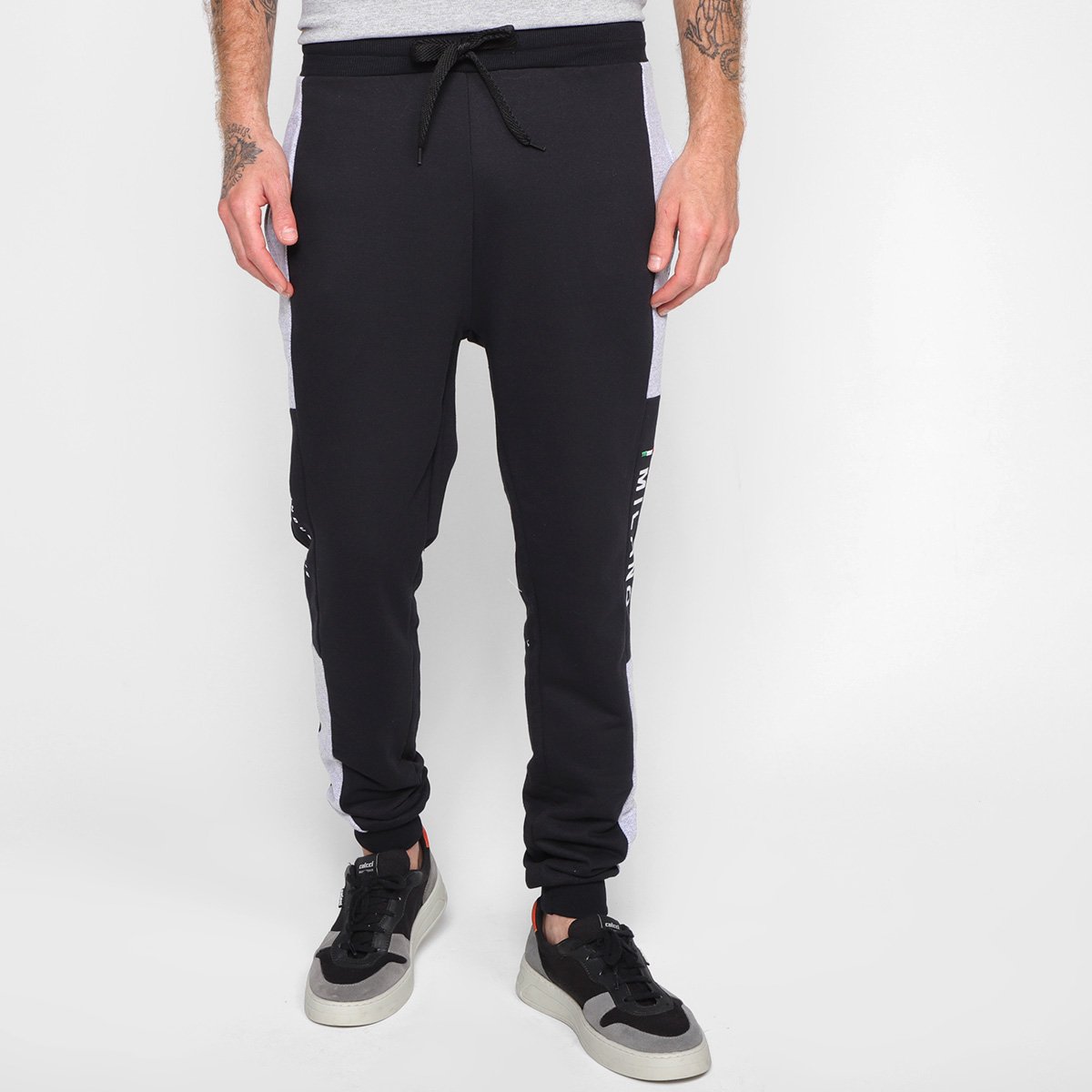 Calça Jogger Moletom Industrie Milano Masculina Menor preço em Calça Jogger Moletom Industrie Milano Masculina