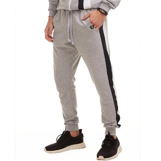 Calça Jogger Sport Brohood Moletom Cinza