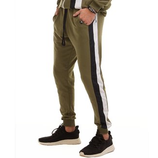 Calça Jogger Sport Brohood Moletom Verde Militar