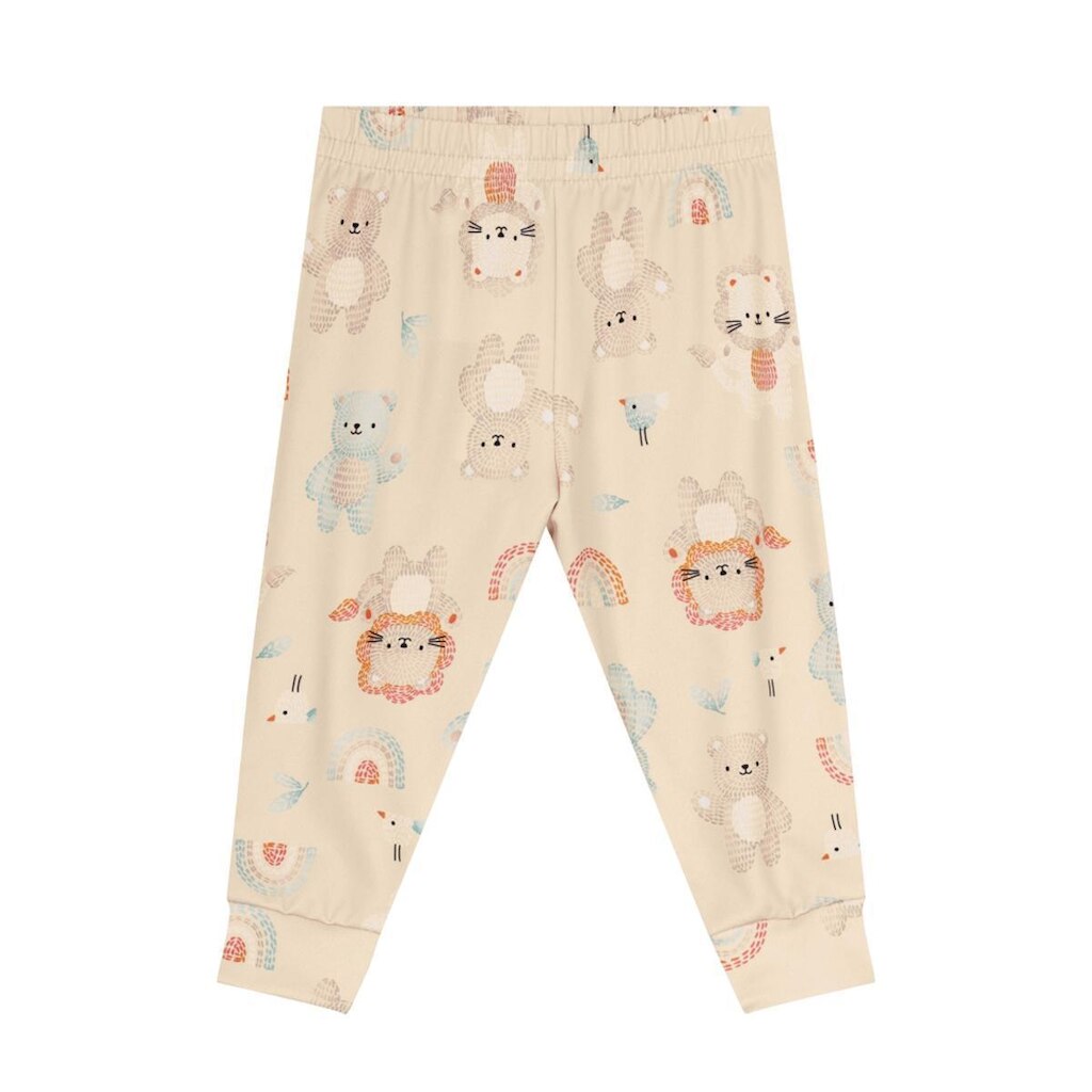 Calça Jogger Térmica Bebê com Estampa Rotativa Safari Brandili Baby