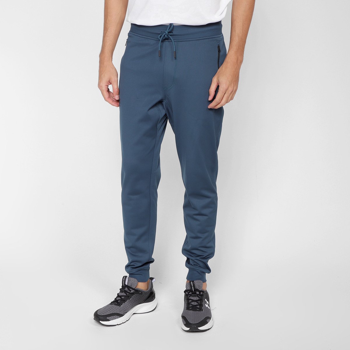 Calça Jogger Under Armour Sportstyle Masculina - Azul Petróleo+Preto é ruim? Calça Jogger Under Armour Sportstyle Masculina - Azul Petróleo+Preto é boa?