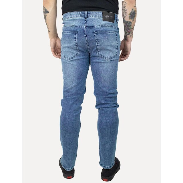 Calça John John Masculina Slim Antuerpio Azul Médio