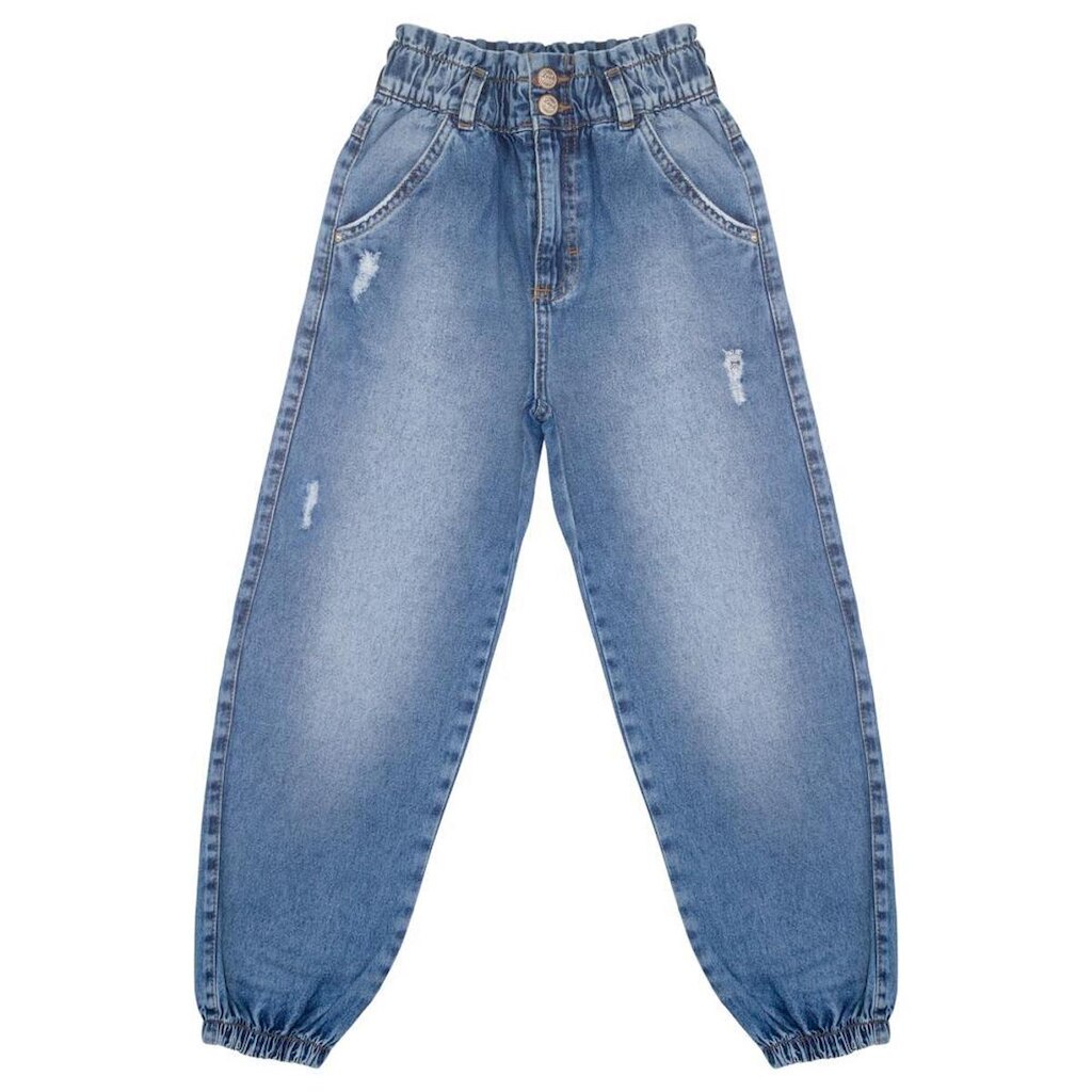 Calça Juvenil Look Jeans Jogger Jeans - UNICA - 4