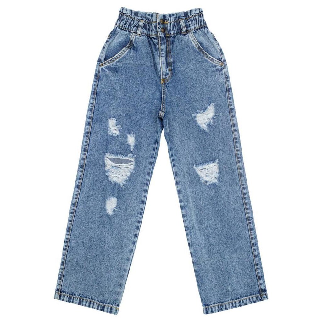 Calça Juvenil Look Jeans Pantalona Jeans - UNICA - 12