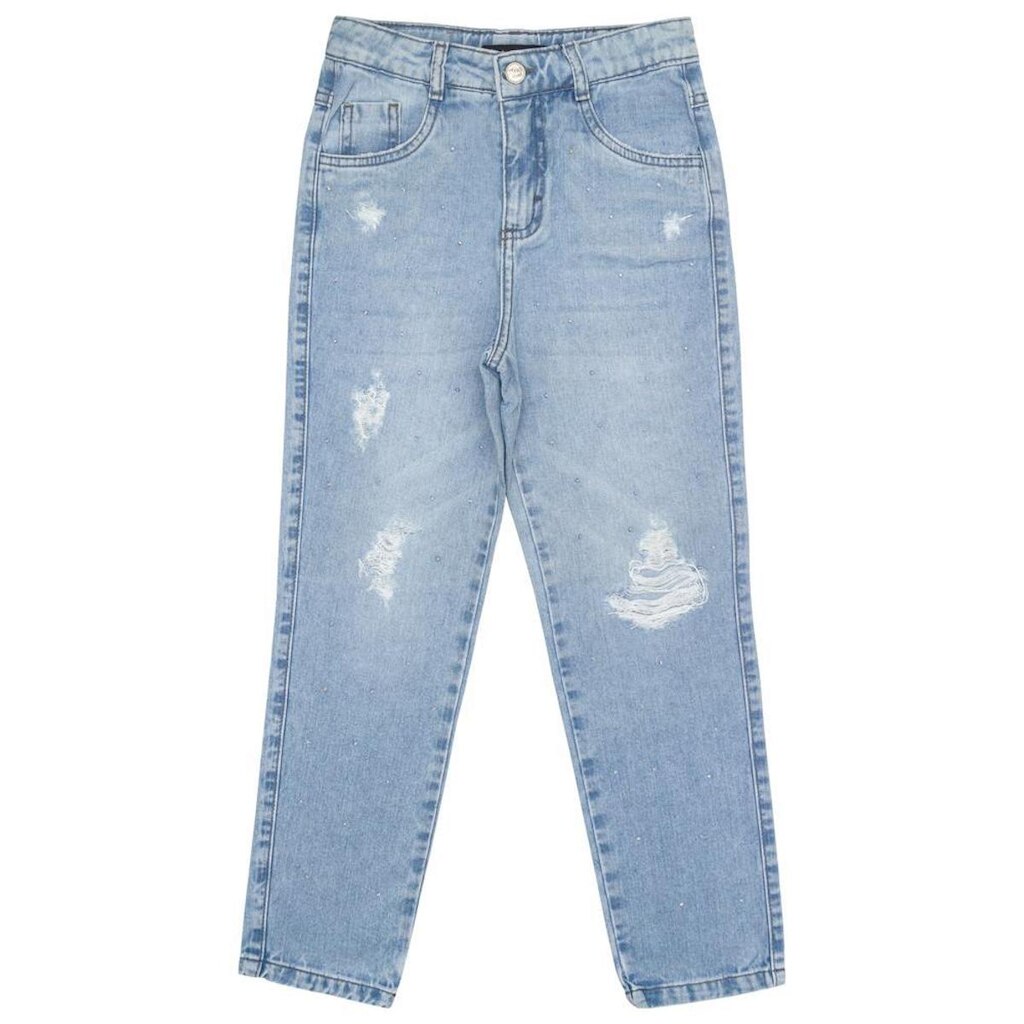 Calça Juvenil Look Jeans Reta Jeans - UNICA - 8