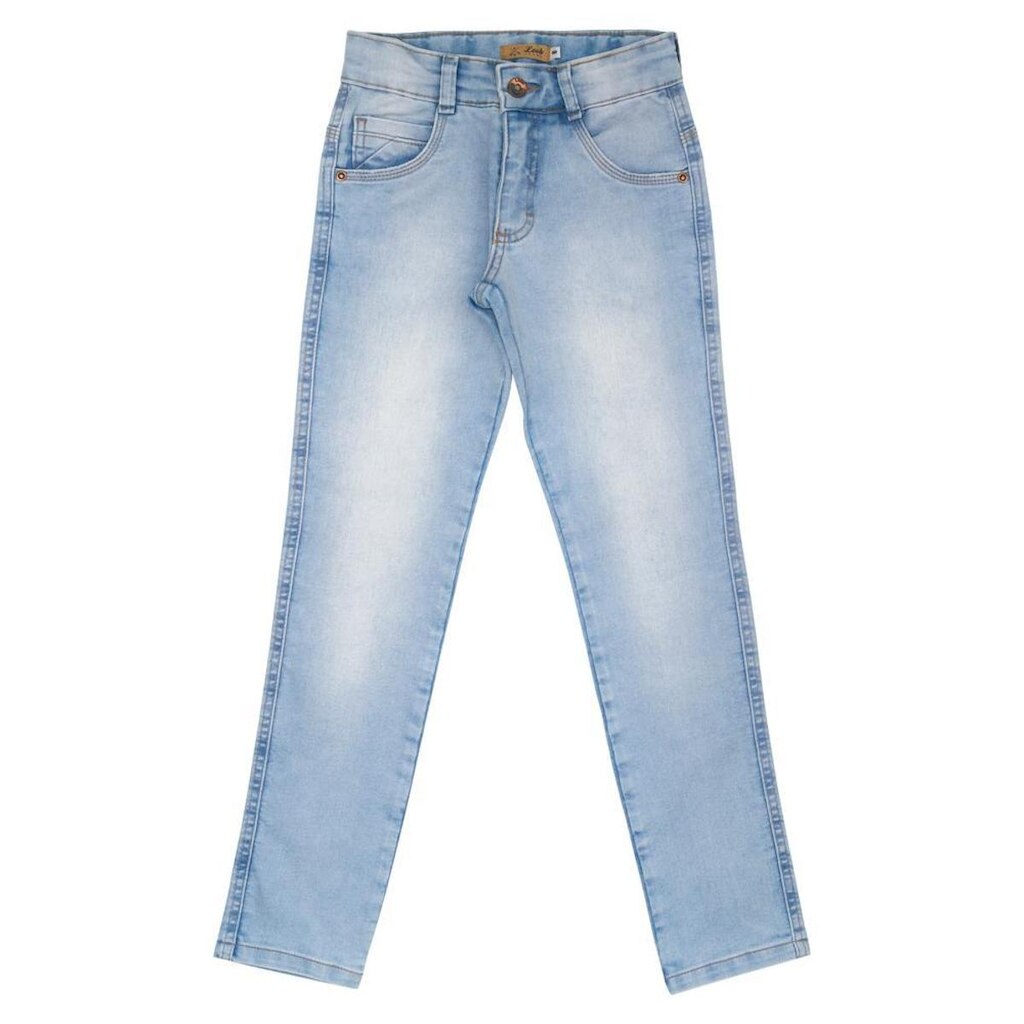 Calça Juvenil Look Jeans Skinny Delavê Jeans - 6 - UNICA